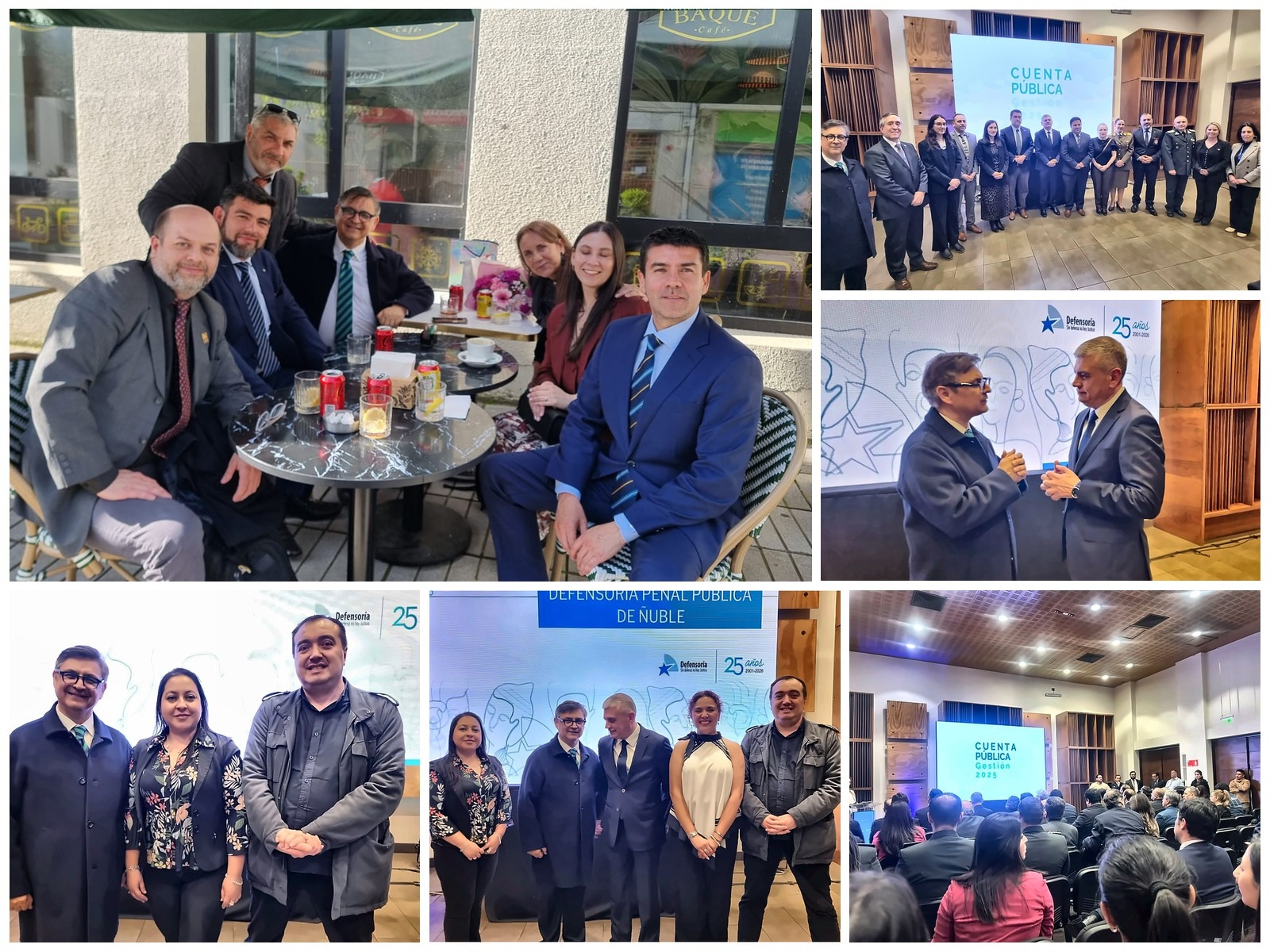Collage de la Cuenta Pública de la Defensoría Regional de Ñuble